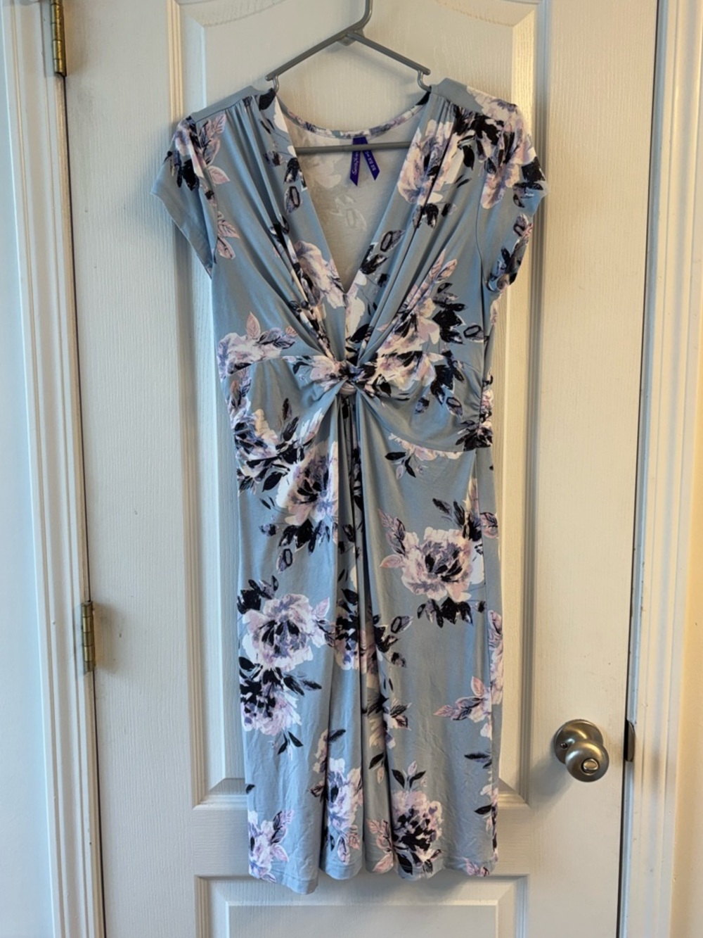 Seraphine Blue Foral Knot Dress sz 8